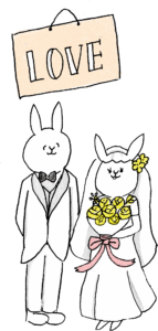 結婚式のフォトブック素材：LOVE・新郎新婦