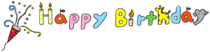 Happy Birthday（お誕生日おめでとう）：誕生日のフォトブックスタンプ素材・タイトル