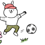 サッカー：子供（男の子向け）のテンプレート フォトブックスタンプ素材
