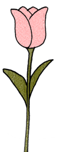 チューリップ・花：母の日のスタンプ素材