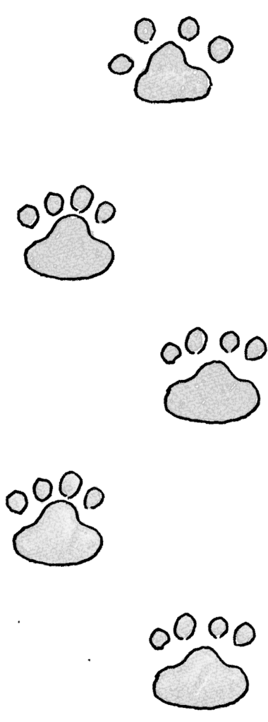 猫・犬・足跡：猫・ペットのフォトブックスタンプ素材